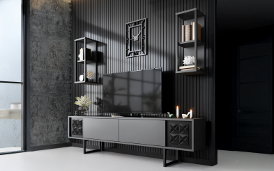 Modul TV + 2 buc. etajera Linus A Modul TV + 2 buc. etajera